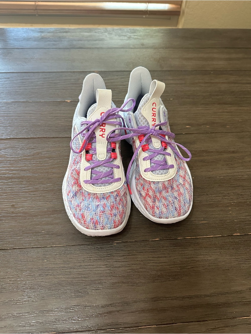 Sz 6 Girls Under Armour Curry Flow 9 "For the W" Basketball shoes